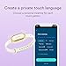 BOND TOUCH 4 Long-Distance Relationship Smart Bracelet for Couples to Feel Connected (1 Unit) Long Battery Life, Bluetooth Connection, Haptic Vibration, Compatible with iOS and Android (Off-White)
