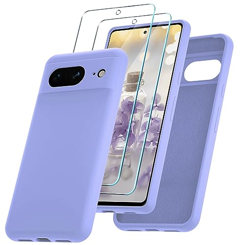 for Google Pixel 8 Case, Silicone Phone Case with 2 ...