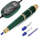 Electric Nail Drill, Portable USB Efile Nail Drill Kit Professional with LED Speed Display and 3...