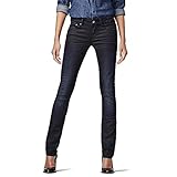 attacc mid straight Normal sitzender Bund G-STAR RAW Damen Attacc Mid Waist Straight Jeans, Blau (dk aged 60888-5245-89), 25W / 32L