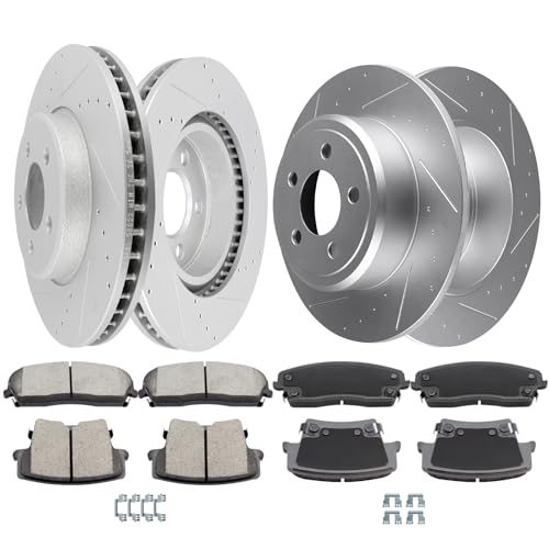 Image of SCITOO Brake Kits Front Rear Brake Rotors Brake Pad:53022;53021;D1056;D1057 | Fit For Chrysler For 300 2005-2023,For Dodge For Challenger 2010-2018 2020-2023,For Charger 2006-2018 2020-2023