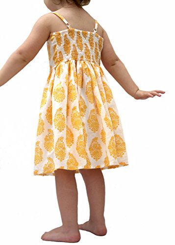 lovemeels Robe Enfants Jaune à Volants et imprimé Floral 0 Cover