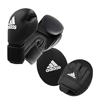 adidas Unisex – Erwachsene Voksen boksning sæt 2 Pratzen Set, Schwarz, Erwachsene EU