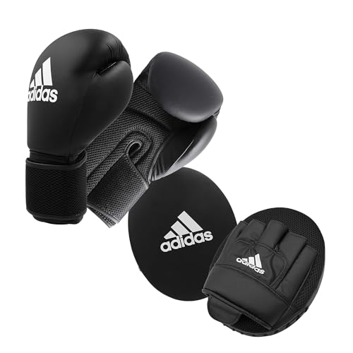 adidas Unisex – Erwachsene Voksen boksning sæt 2 Pratzen Set, Schwarz, Erwachsene EU