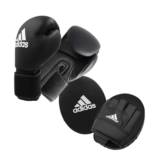 adidas Unisex – Erwachsene Voksen boksning sæt 2 Pratzen Set, Schwarz, Erwachsene EU