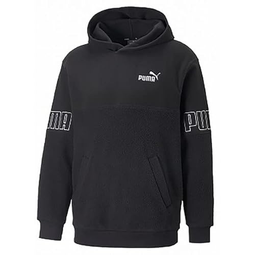 フリース 防寒 パーカー PUMA POWER ウィンタライズ フーディスウェット672513 メンズ 22年秋冬カラー プーマ ブラック L