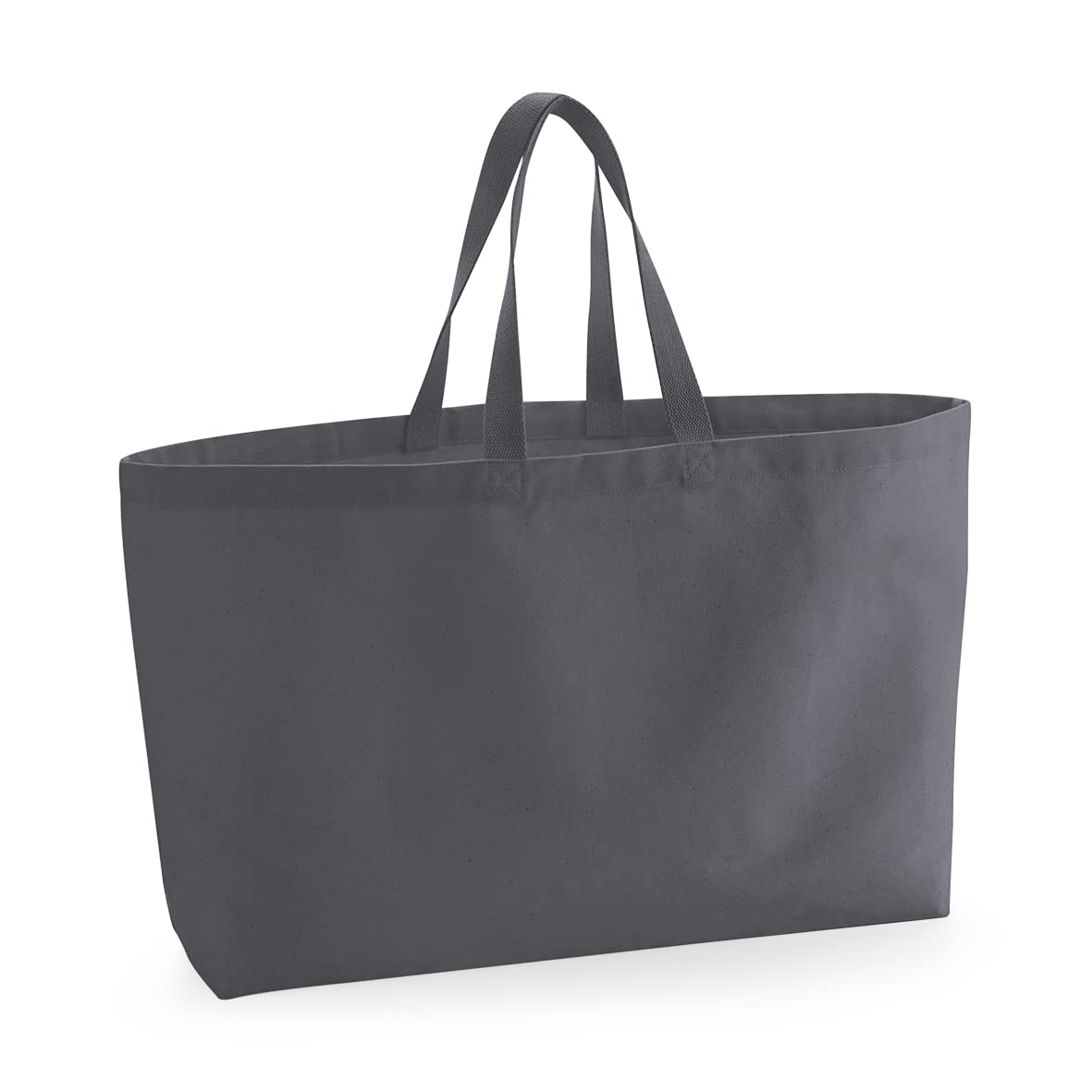 Westford Mill W696 Oversized Canvas Tote Bag - Graphite Grey