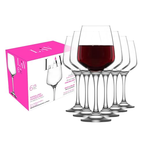 LAV Red Wine & Aperol Spritz Glass Set, 6 pcs, 13.5 oz