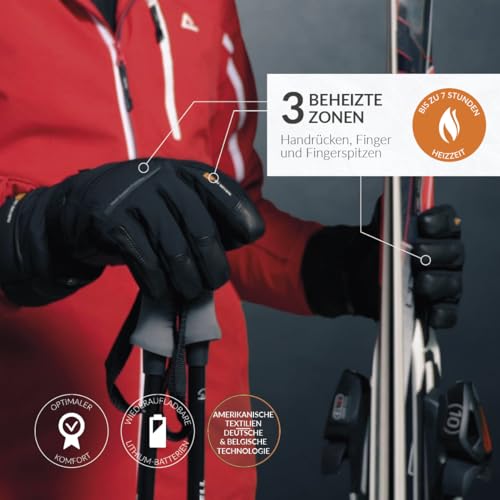 Beheizbare Skihandschuhe von 30seven für Sportaktivitäten