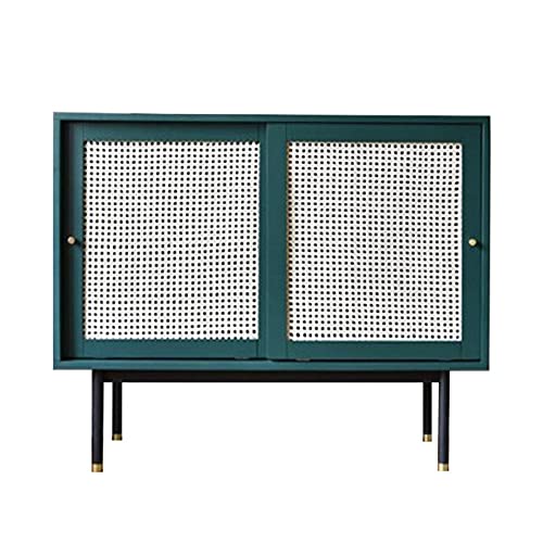 QINJIE Aparador Tipo Buffet de Cocina de Madera Moderna Mid-Century, Consola de Madera Maciza, Mesa de sofá, para Sala de Estar, dormitorios y Pasillo,47in