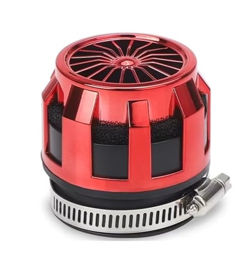 Filtre à air moto universel rouge améliore le flux des quads