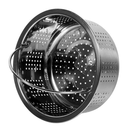 TIDTALEO Stainless Steel Rice Steamer Bun Steamer Pressure Cooker Steamer Basket Steamer Insert Basket Stainless Steel Steamer Basket Egg Strainer Steamer Basket for Pot Round Steamer Rack
