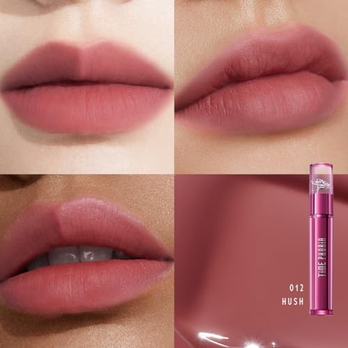 Image of Altera Blurring Tint Lip Stain 012 Hush, Nude Pink Glossy to Soft Matte Finish, Blur Lip Lines, Weightless No-Sticky Airy Velvet Texture, Vibrant Hydrating Long-Lasting Lip Makeup