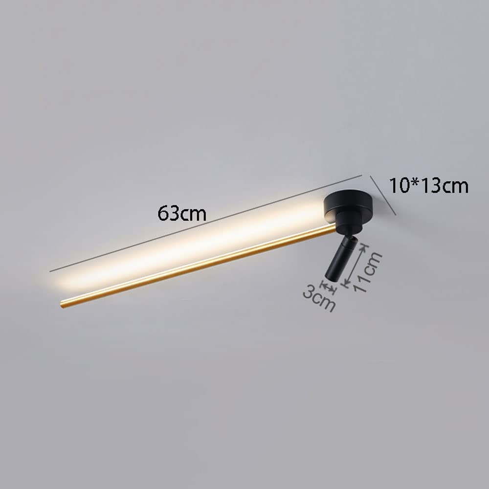 Foco De Techo Focos De Aluminio Montados En Superficie, Iluminación De Imagen De Marco, Lámpara De Espejo De Tocador De Baño Ajustable, Focos Giratorios De Pared for Pasillo De Galería(63cm)
