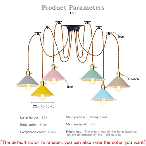 Lampe araignée de plafond réglable pour corriger un éclairage décentré