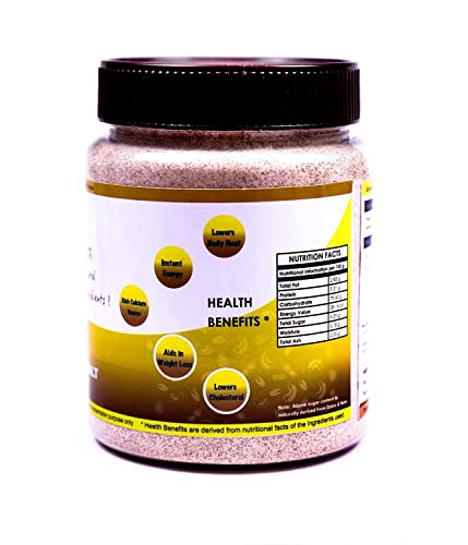 Image of HEALTHY PANDA Organic Sprouted Ragi Dry Fruit Malt /Sprouted Ragi Health Mi x, Ragi Drink, Sprouted Millet Mi x, Sprouted Finger Millet - 125 Gram
