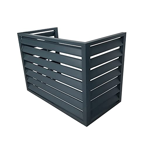 Cubierta de aluminio para todo tipo de clima para unidades de aire acondicionado al aire libre, escudo protector para aire acondicionado central, carcasa independiente para protección de basura y