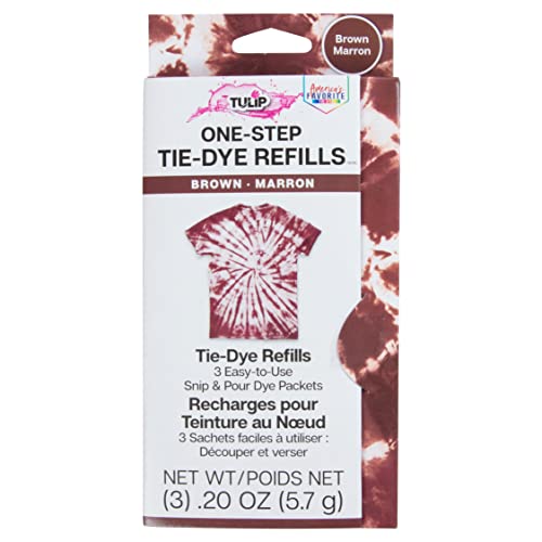 Tulip One-Step Tie-Dye - Paquete de recambio de tinte, color marrón