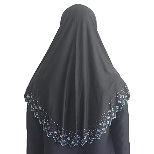 Instant Hijab Scarf for Women Muslim Women Clothing Headscarf for Girls with Czech Rhinestone