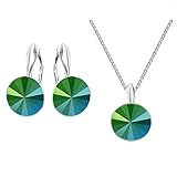 Länge Ohrringe 24 mm / Länge Halskette 20 / Länge Silberkette 45 cm