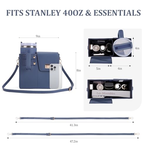 Image of Stanley Purse Cup Holder Bag Crossbody Water Bottle Purse for 40oz Tumbler