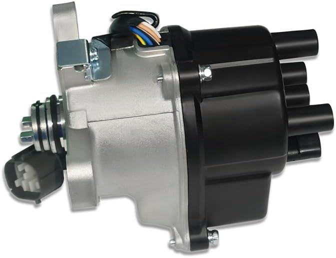 Ignition Distributor with Black Cap & Rotor Fits Honda CRV EX LX L4 2.0L 1997-1998 (OE: TD97U, 30100-P3F-A02)