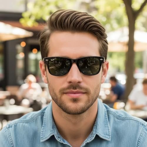 Óculos de Sol Ray-Ban Wayfarer 0RB4340 601 Tam 50 / Preto - Lentes