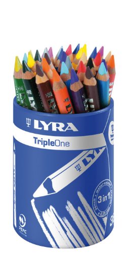LYRA TripleOne fini les mines brisées avec ce pot 36 crayons couleur incassables