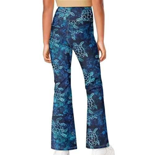 Image of Girls Flare Leggings Cute Bell Bottoms for Teen Girls Wide Leg Sweatpants for 5-14 T