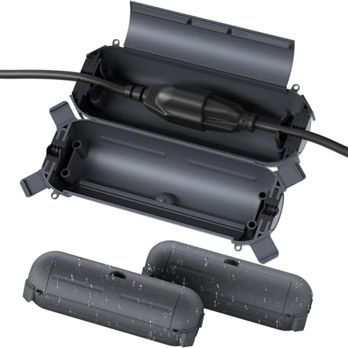 Image of [3 Pack] Flemoon Outdoor Extension Cord Safety Cover with Waterproof Seal
