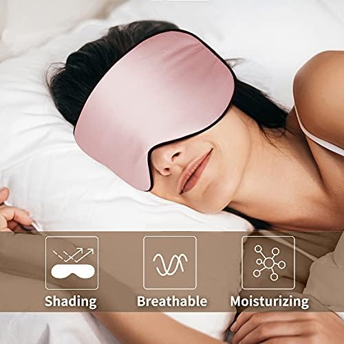 OLESILK Silk Sleep Mask 2 Pack, 100% Mulberry Silk Eye Mask for Sleeping for Women& Men, Eye Covers Night Masks