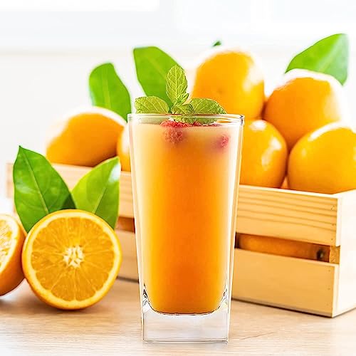 Image of Premium Juice Glasses Drinking Glasses,Highball Lead-Free Glasses,Tumblers for Water,Juice,Beer,Cocktail&Mixed Drinks - Pieces,Transparent (Square Glasses,6 Count (Pack of 1)),350 Ml