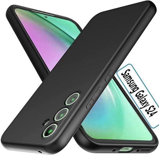 COBERTA Back Cover for Samsung Galaxy S24| Flexible Shockproof TPU | Brushed Texture Rugged Armor BLACK Back Case (B0CPT8V195) Amazon Price History, Amazon Price Tracker