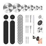 Jreixr 55PCS Cutting Wheel Set for Rotary Tools, Premium Cutting Discs, HSS Circular Saw Blades, Resin Cutting Discs, 545 Diamond Cutting Wheels for Cutting Metal, Stone, PVC and Make DIY Craft