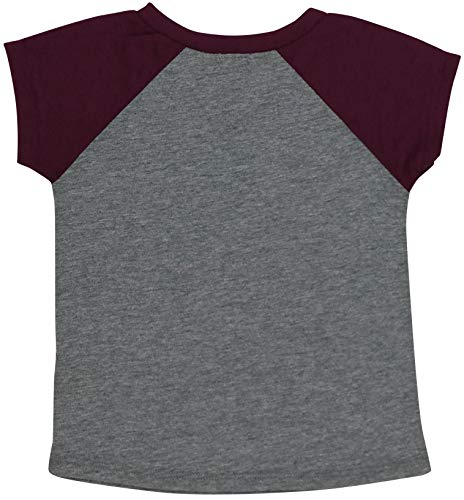 Image of ToBeInStyle Kids Boys Girls Cotton Jersey Contrast Raglan V-Neck Tee T-Shirts