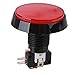 BQLZR Arcade Push Buttons Arcade Button Video Game Player Power Switch Button 60mm Dia Big Round LED Push Button for Arcade Machine Video Games Part,DC12V Mounting Hole Diameter 24mm