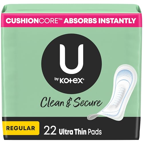 Kotex Security Ultra Thin Pads, Regular, Unscented, 22 Count