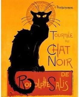 Le Chat Noir (The Black Cat) by Théophile Alexandre Steinlen. Art Print Poster (16 x 20)
