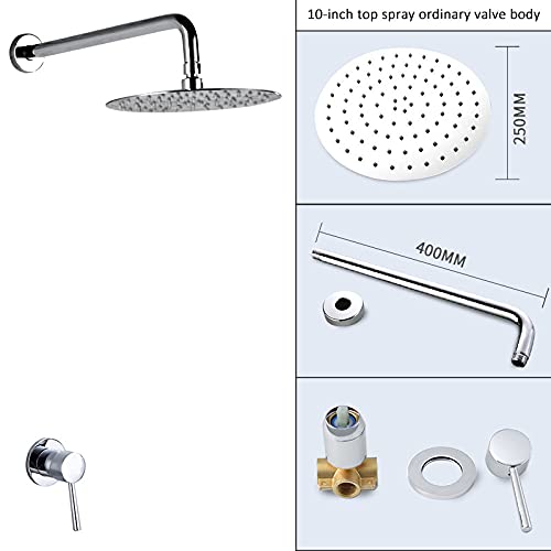 Ensemble de douche murale anti calcaire pour régler la température facilement
