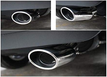1pcs Silver Stainless Steel Exhaust Tail Rear Muffler Tip Tailpipe Trim for Hyundai Tucson 2015 2016 2017 2018 2019 2020