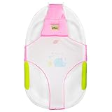 ※Hamaca para bañera bebe es de material red poliéster y hebilla,es transpirable el red cuando los niños está duchado , la ABS hebilla se puede fijar en la bañera, no necesita preocupar mover el soporte de baño