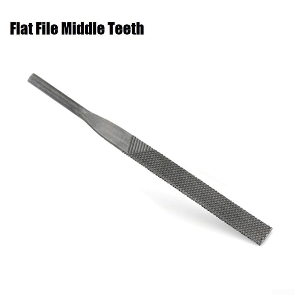 Lame pneumatiche per lima, 5 x 140 mm, denti medi, per intaglio e sbavatura (lima piatta)