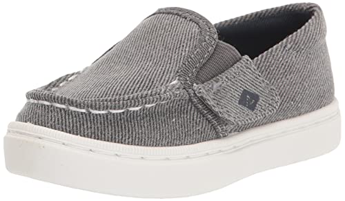 Sperry Mocassim lavável unissex infantil Bodie Jr, Cinza escuro, 9 Toddler