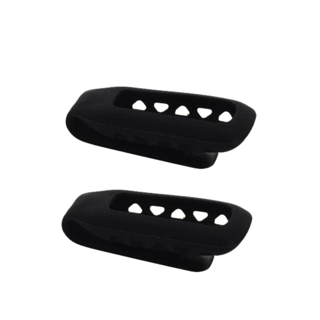 ZOOMELLA 2x Silicone Rubber Clip Belt Holder Case Cover for One Black|Fit Tech Parts & Accessories| Fit Tech Parts & Accessories