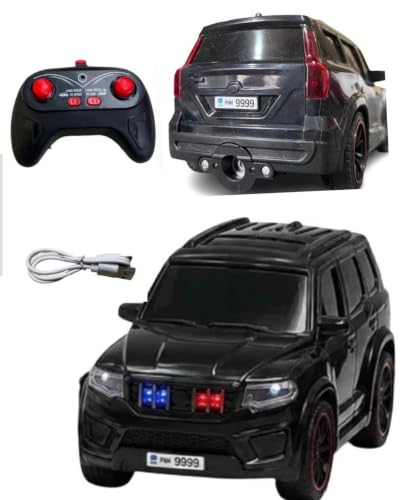 Generic Scorpio N Smoke RC Car Black with Siren - Image 2