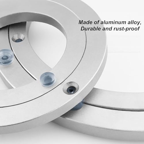 Plateau tournant aluminium robuste 50 cm Lazy Susan avec roulements