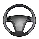 Il coprivolante dell'auto è realizzato in pelle scamosciata di alta qualità, resistente al calore, resistente al freddo, confortevole al tatto, assorbente dal sudore, antiscivolo e traspirante, per una buona sensazione al tatto.