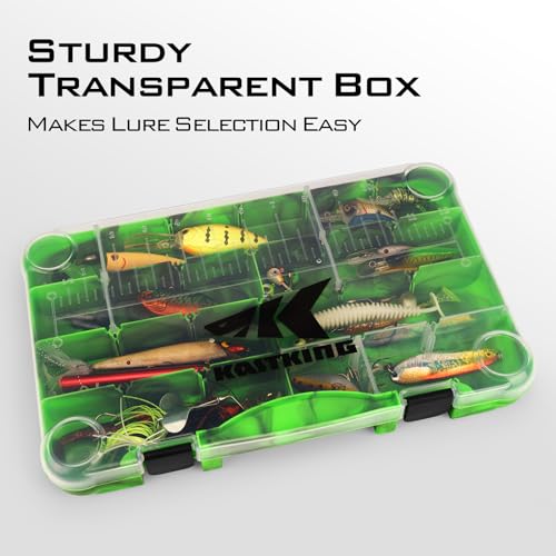 Image of KastKing Tackle Boxes, Plastic Box, Plastic Storage Organizer Box with Removable Dividers - Fishing Tackle Storage - Box Organizer - 2 Packs /4 Packs Tackle Trays - Parts Box