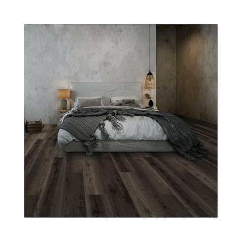 GreenFullHouse Suelo de vinilo Lino, baldosas autoadhesivas, baldosas extraíbles y adhesivas, 2,0 mm de grosor, resistente al agua, para salón o dormitorio (5,02 m², madera bruñida)