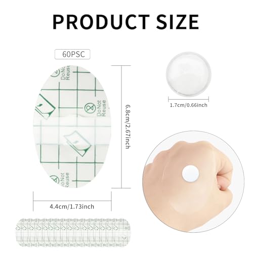 60 Stück Baby Wasserdicht Ohr Aufkleber, Ultradünne Transparente Ohrabdeckungen, Ohrenschutz Schwimmen Kinder Zum Schwimmen, Baden Und Anderen, Fersenblasenschutz Einweg-Gehörschutz Ohr Aufkleber